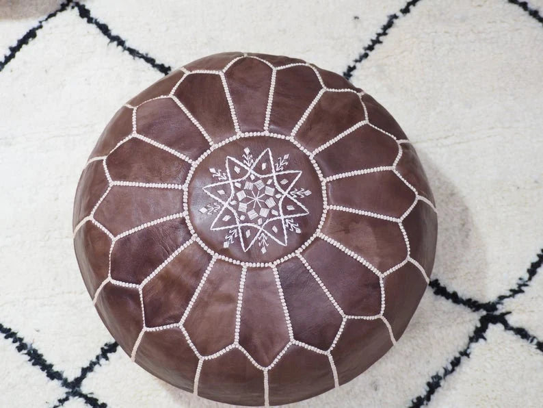 leather  brown - Ottoman