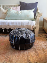 Load image into Gallery viewer, leather ottoman

