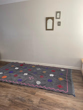 Load image into Gallery viewer, Charcoal Grey -kilim rugs
